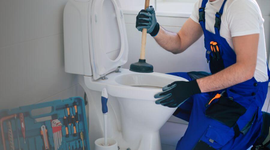 Professional clogged toilet repair in Fairfax, MO